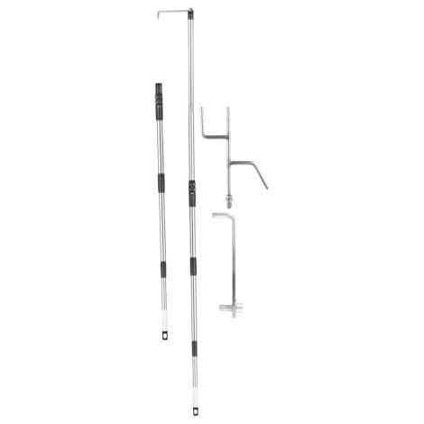 1 verstellbare Bohrschablone aus Aluminiumlegierung (64/96/128/160 mm) für Schränke und Schubladen (1/5)