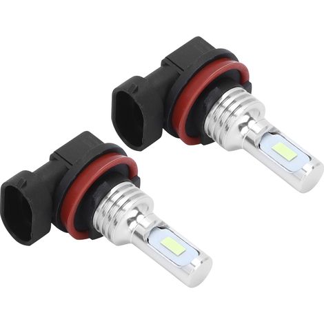 2 Ampoules LED H8/H11 80W 8000K Bleu Glace Feux Anti-Brouillard Universel 12-24V (1/3)