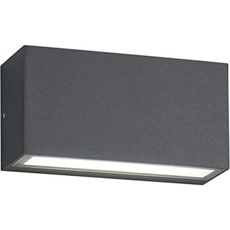 Applique Parete Esterno 2 Led Antracite Bi-emissione Doppia Luce Trent GD Trio (1/4)
