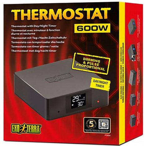 Exo Terra thermostat 600W pour terrarium reptiles