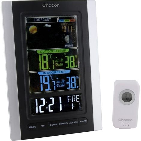 Station météo baromètre + capteur extérieur - Chacon (1/2)