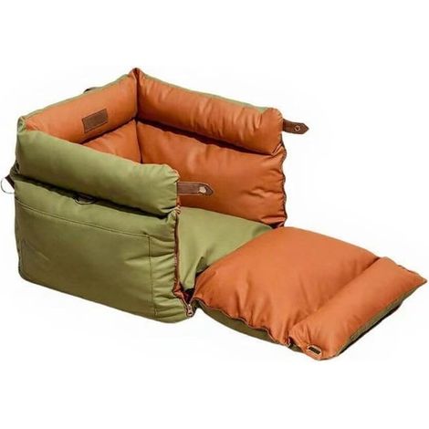 Siège auto de sécurité pour chien - Testé en cas de collision, harnais sécurisé et coussin confortable - Convient aux chiens de petite et moyenne taille (jusqu'à 13,6 kg) - Installation facile (1/5)