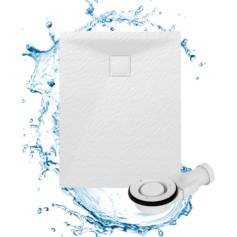 Receveur de Douche Rectangulaire Granitan TEJA 90x70CM Blanc SMC Composite (1/5)