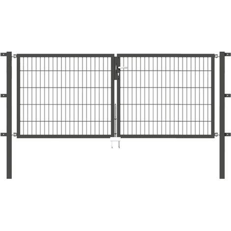 ALBERTS Doppeltor Flexo, fvz.anthr.Kst.b.RAL 7016, lichte BxH2500x1000, PF60x60/1500mm (1/3)