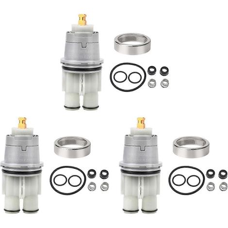 Cartouche de douche RP46074 (3 pièces) compatible avec le robinet mitigeur monocommande Delta série 13/14 et l'écrou de fixation RP22734. WHBYV (1/4)