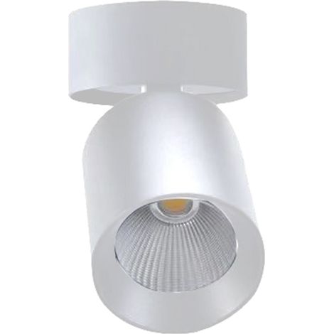 Spot LED en Saillie Orientable 20W CCT(3000K - 4000K - 6500K), Spots de Plafond Plafonnier à Angle réglable, rotatif à 350° et 90° - Blanc (1/5)
