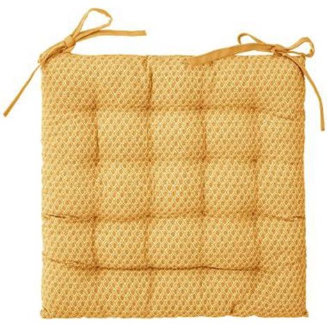 Galette de Chaise "Otto" 38x38cm Ocre (1/3)