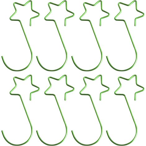 100 petits crochets en S verts, crochets de décoration de Noël pour sapin chaussette et ornements festifs (1/5)