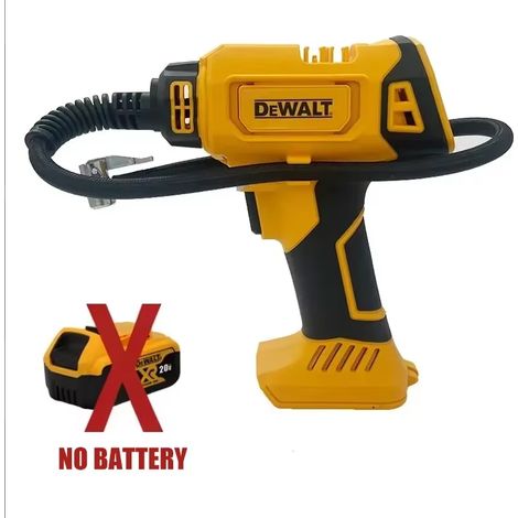 DEWALT Gonfleur de pneus rechargeable 20V, compresseur portatif pour voiture, vélo, ballon, outil seul