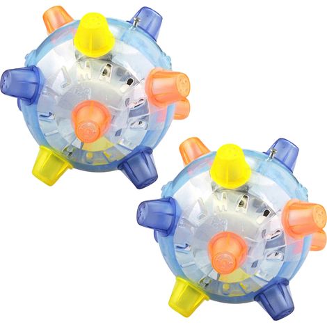Balle sautante LED pour animaux de compagnie, jeu de musique, jouet rebondissant, danse pour chiens et chats (1/5)