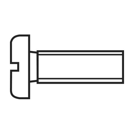 Vis cylindrique TOOLCRAFT 815837 10 pc(s) M4 10 mm tête cylindrique plat plastique, Polyamide N/A C93624 (1/2)