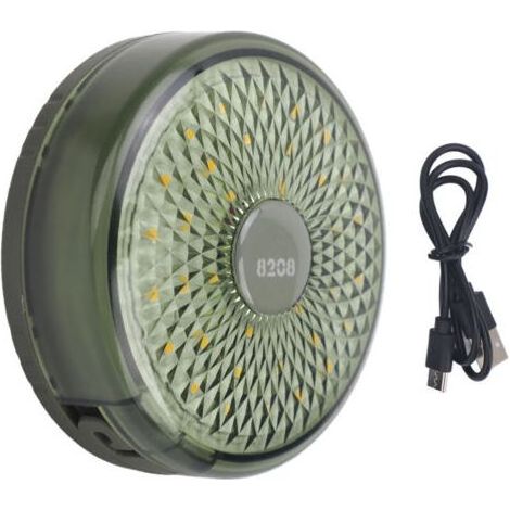 Lichterkette für Camping im Freien, wiederaufladbar, USB-Ladefunktion, wasserabweisend (IPX4), grün, DUBUNS (1/5)