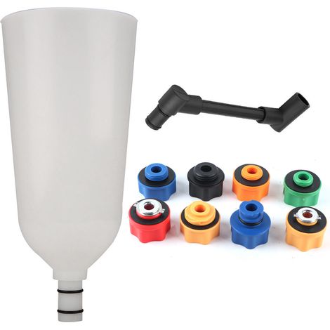 Ensemble d'entonnoirs à huile, 10 pièces, adaptateur de moteur solide, anti-déversement durable pour voiture