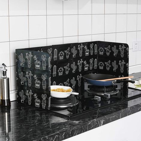 Protecteur anti-éclaboussures pliable pour cuisinière à gaz, écran de protection pour poêle (1/5)