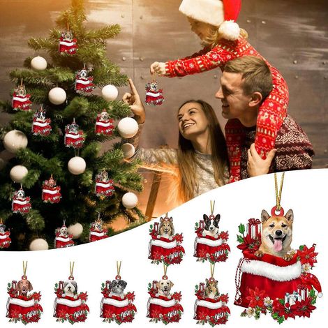 Ensemble de 8 décorations de Noël pour sapin, petites décorations pour loisirs créatifs de Noël (1/5)