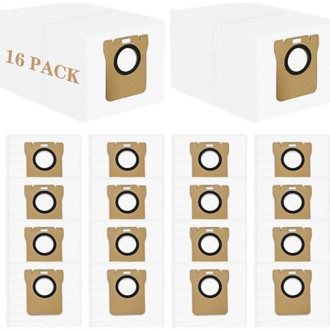 16 sacchetti per la polvere - compatibili con gli aspirapolvere robot Dreame S10/S20/X10/X20/L10/M40 (1/4)