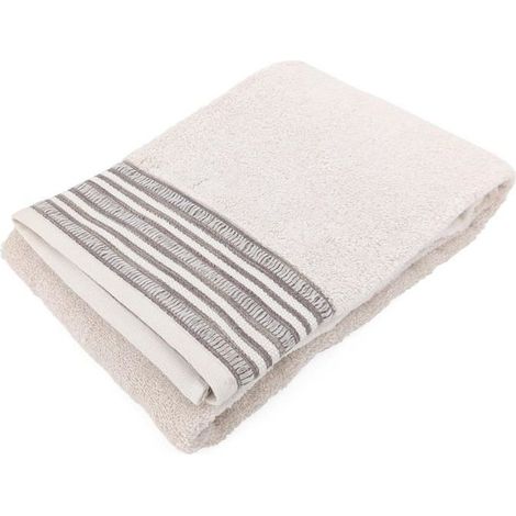 Drap de douche pur coton 70x140 cm DRY beige - - Elégance - Chic - Uni