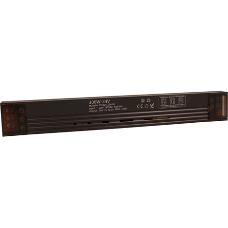 Trasformatore LED slim 24V dimmerabile DIP, alimentatore sottile IP20 uso interno, Disponibili 60W 100W 150W 200W 300W (300W) (1/3)