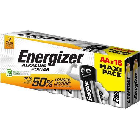 Paquete de 16 pilas alcalinas lr6 aa Power, ENERGIZER ENERGIZER