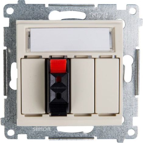 Simon 54 Einzellautsprecherbuchse Creme DGL31.01/41