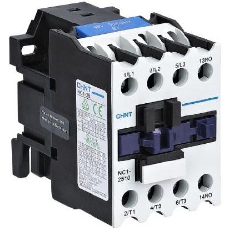 Contattore serie nc1 chint 221864- nc1-25.10/230v - 3p 25a 1na