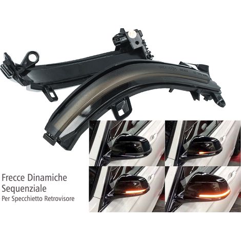 Kit Freccia Specchietto Retrovisore Led BMW F20 F21 F22 F30 F31 F34 F35 F32 F33 F36 X1 E84 Lente Fume Arancione Dinamico Sequenziale (1/3)
