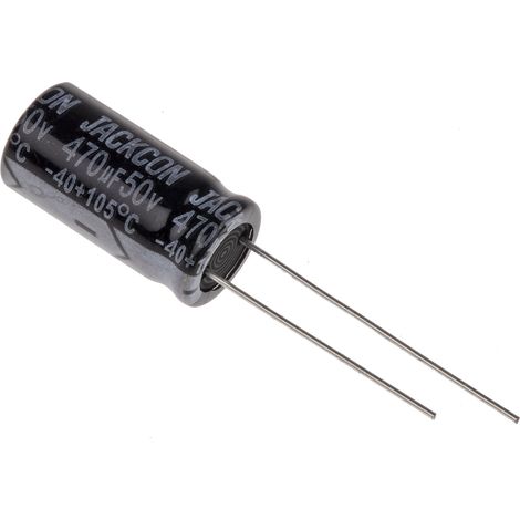 Condensateur RS PRO 470µF, 50V c.c.