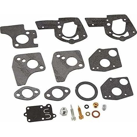 Carbu Kit de Réparation, Membrane et Joints pour Carburateur Pour Briggs & Stratton 3-5 HP, PS 135292, 135292, 135232, 135212, 495606, 494624, 695547, 697014, 697153, 697776, 698083