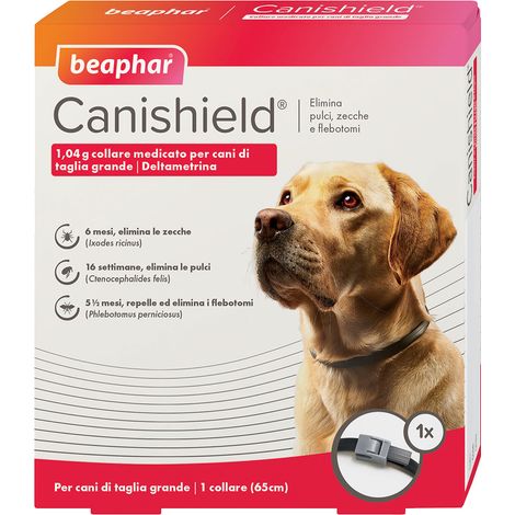 Beaphar Canishield collare antiparassitario per cane di taglia grande (65cm)