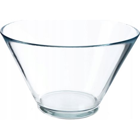 KADAX Salatschüssel, 16,6cm Schüssel aus Bleifreiem Glas, 1 x 17cm