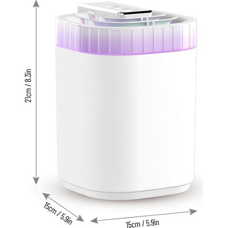 Humidificateur à brume fraîche de grande capacité 3 L avec trois buses Plante de bureau à haut rendement 20 dB Lumière multicolore silencieuse Arrêt automatique pour chambre à coucher, salon, bureau, (1/5)