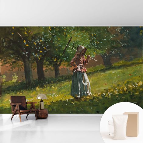 Tapete Vliestapete mit Kleber - modernes Design - Wohnungsdeko - geruchslos - langlebig Herbstnachmittag 416x254 cm (1/5)