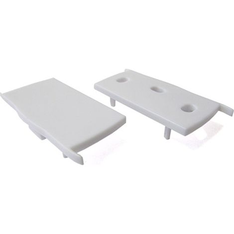 Coppia Tappi Tappini Termine Per Chiusure Profilo Alluminio Illuminazione 3 Direzione BA3001 (1/3)
