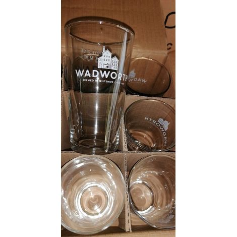 Lot de 6 verres Wadworth - 25 cl - Verres à bière neufs