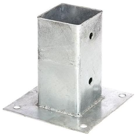 Alberts 211615 Porta palo da avvitare, Acciaio, 71 x 71 mm (1/5)