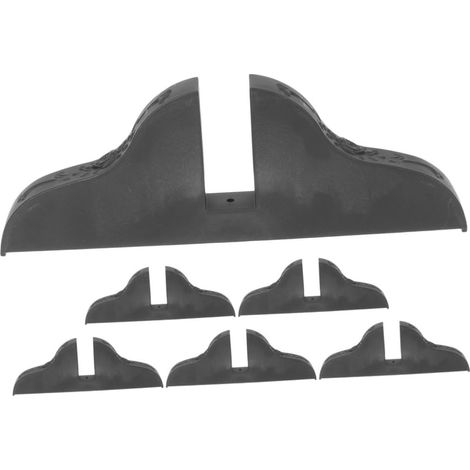 6 Pièces Cloison de Séparation Paravent de Bureau de Support pour Panneau de Séparation Plastique Support pour Panneau (1/5)