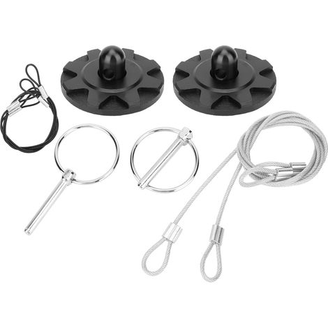 Blocco cofano, Blocco perno cofano Antiruggine Diametro 6 cm/2,4 pollici Alluminio billet anodizzato CNC per auto