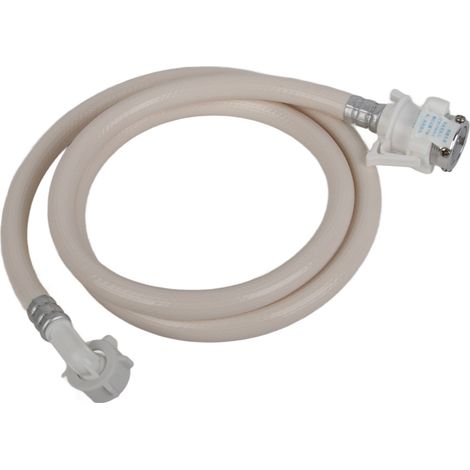 Tuyau d'arrivée d'eau pour lave-linge Haier, en PVC anti-éclatement avec raccord métallique, 1,5 m / 4,9 pi