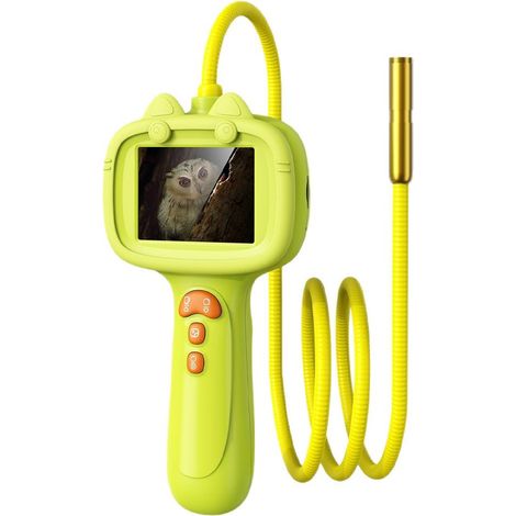 Endoscope Jouet - Caméra Serpent Rechargeable avec Éclairage - Pour Exploration en Plein Air et Apprentissage Scientifique - 25,5 x 12 x 6 cm - Vert - 1 Pièce (1/5)