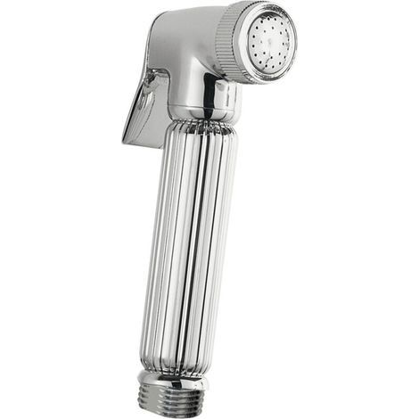 Chrome-plated brass hand shower – with trigger – washable with water for personal hygiene – easy to install (4-point connection) (1/5)