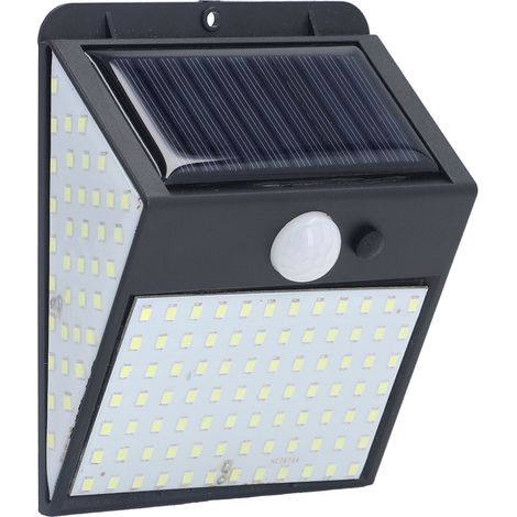 Lampe solaire LED blanche à lumière blanche, détecteur de mouvement haute sensibilité, protection IP65, sans fil, éclairage de sécurité extérieur (1/5)