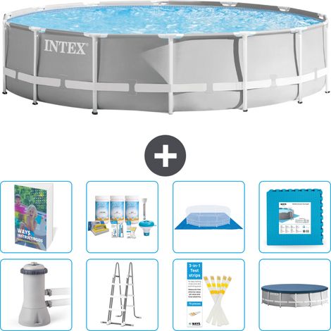 Prism Frame Pool Rund - 427x107 cm - 9-teilig S536
