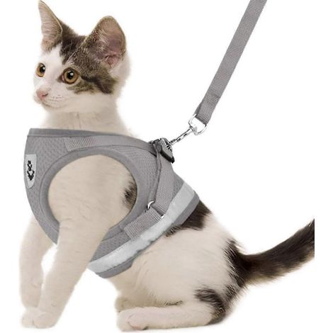 Sangle de poitrine pour chien avec corde de traction, sangle de poitrine en maille respirante réfléchissante - XL (1/5)