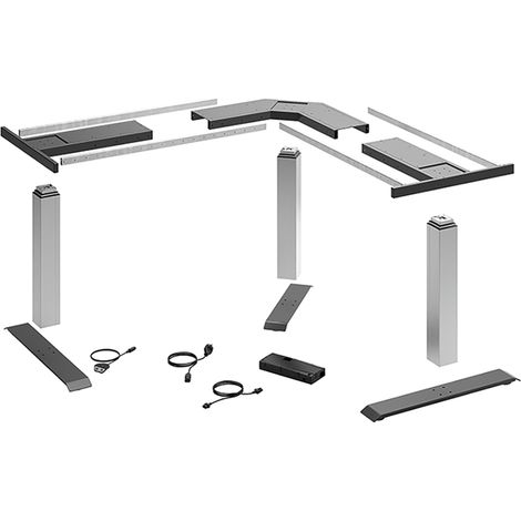 Hettich Elektro-Tischgestell, 900x1500mm, LegaDrive, 9193255, anthrazit (1/2)