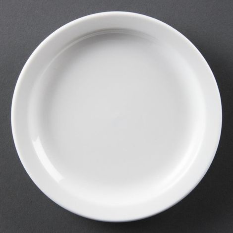 Assiettes À Bord Étroit Blanches 150mm (Lot de 12) - Ref CB486 - Olympia (1/5)
