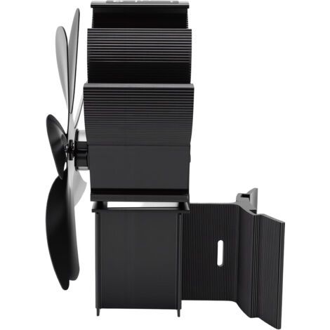 BUNTHAUS Ventilateur pour poêle à bois, foyer à granulés, 7 pales, montage mural, autoportant (1/5)