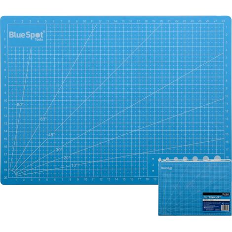 BlueSpot A4 Cutting Mat Non Slip Self Healing Knife Board Art Craft Line Guide