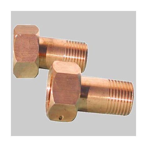 CODOLO CON CALOTTA PER CONTATORI  3/4 x 1     MADE IN ITALY
