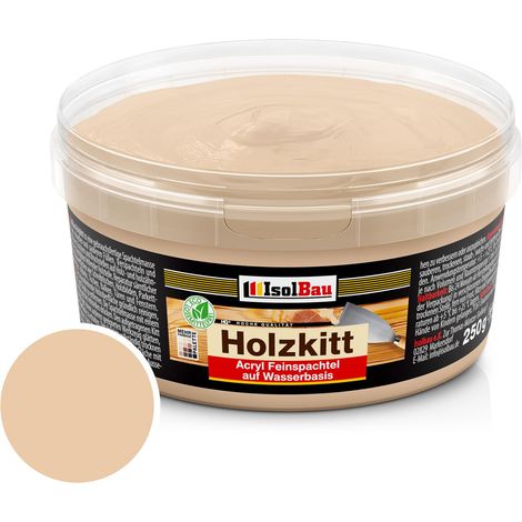 Holzkitt Spachtelmasse Holzspachtelmasse Innen Außen 250g Buche Mittel ( Nr. 6 ) (1/5)
