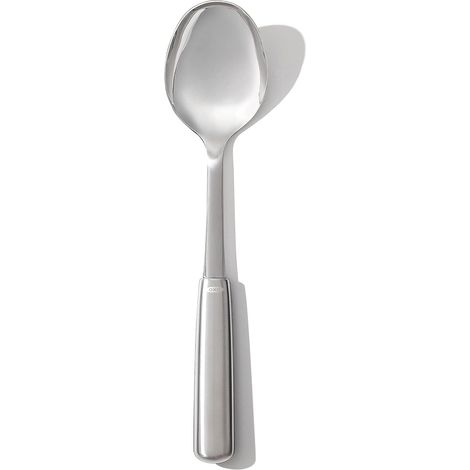 1 Cuillère De Cuisine, Acier Inoxydable, Manche Ergonomique Antidérapant, Pour Mélanger Et Servir